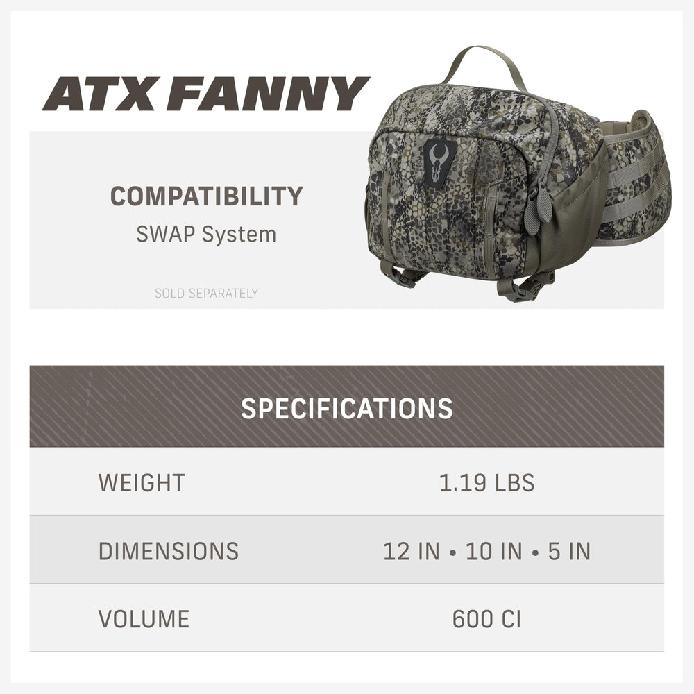 Badlands ATX Fanny Pack lifetime warranty tag indicating coverage