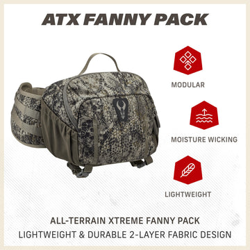 Badlands ATX Fanny Pack with MOLLE webbing for versatile attachments