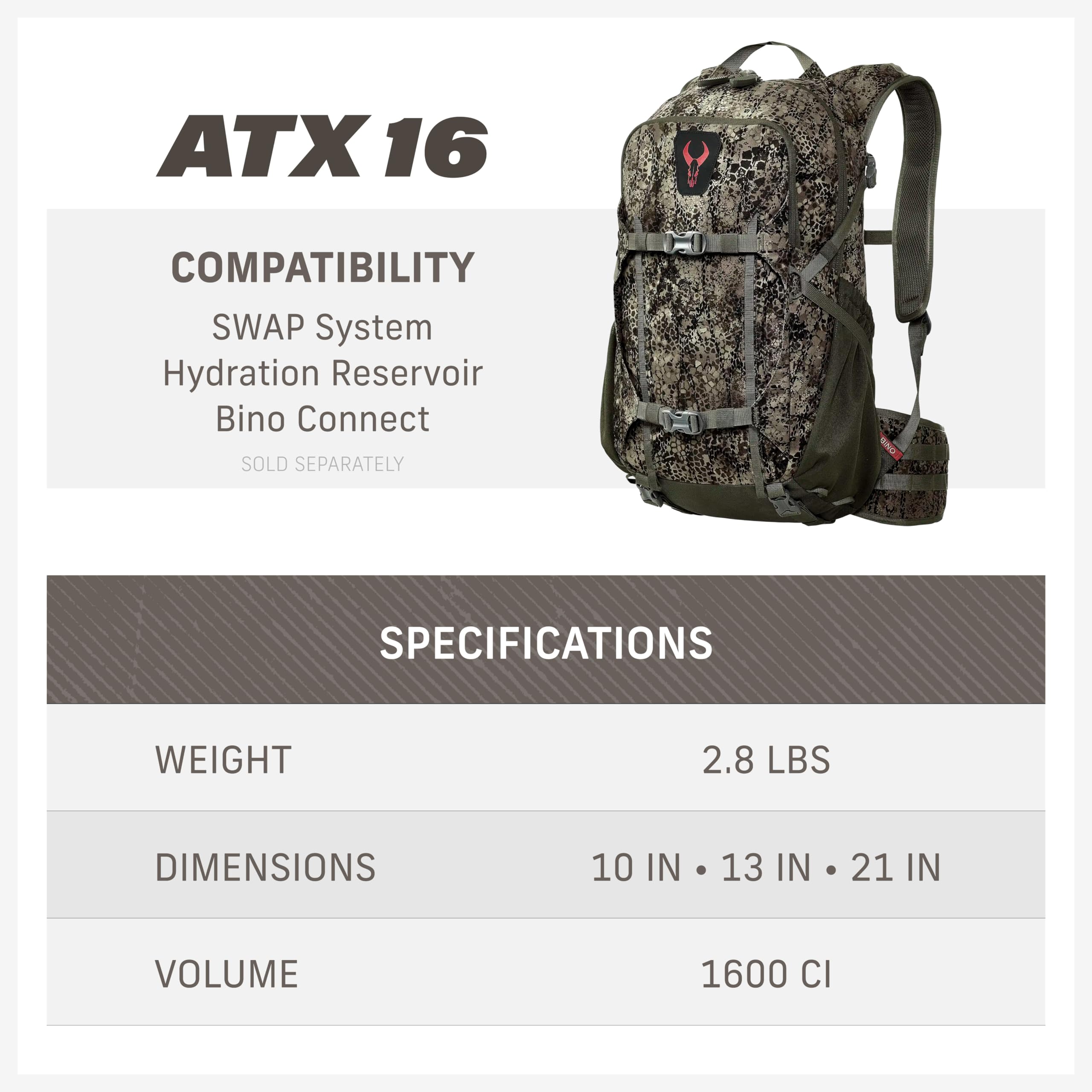Badlands ATX16 pack colorway Approach GT showcases camouflage options for outdoor environments.