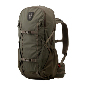 Badlands ATX 25 pack front view showing generous 2,500 cu in storage.