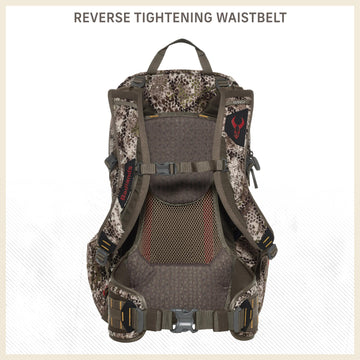 Badlands Diablo VT MOLLE system allows quick attachment of extra gear.