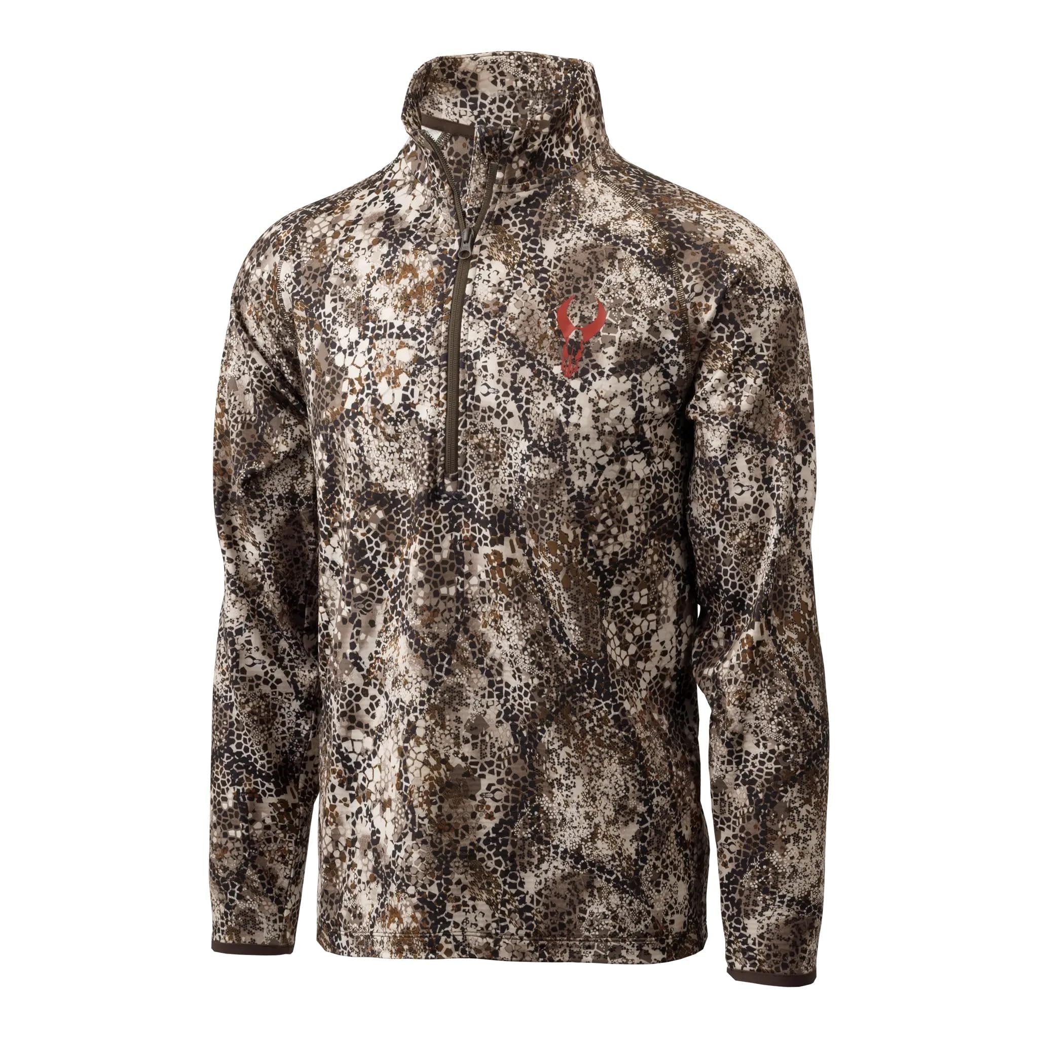 Badlands Flex LW quarter-zip grid-fleece provides warm, breathable coverage for all-day hunts.