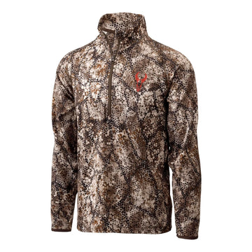 Badlands Flex LW quarter-zip grid-fleece provides warm, breathable coverage for all-day hunts.