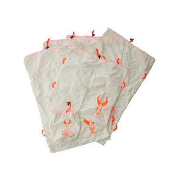 Badlands Game Bags 5 Pack White Medium bundle emphasizes reinforced seams for rugged field use.