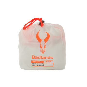Badlands Game Bags 5 Pack White Medium front view shows breathable, protective meat containment.