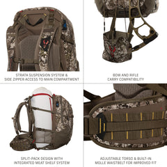 Badlands MRK 2 Pack hydration compartment demonstrates up to 3L compatibility.