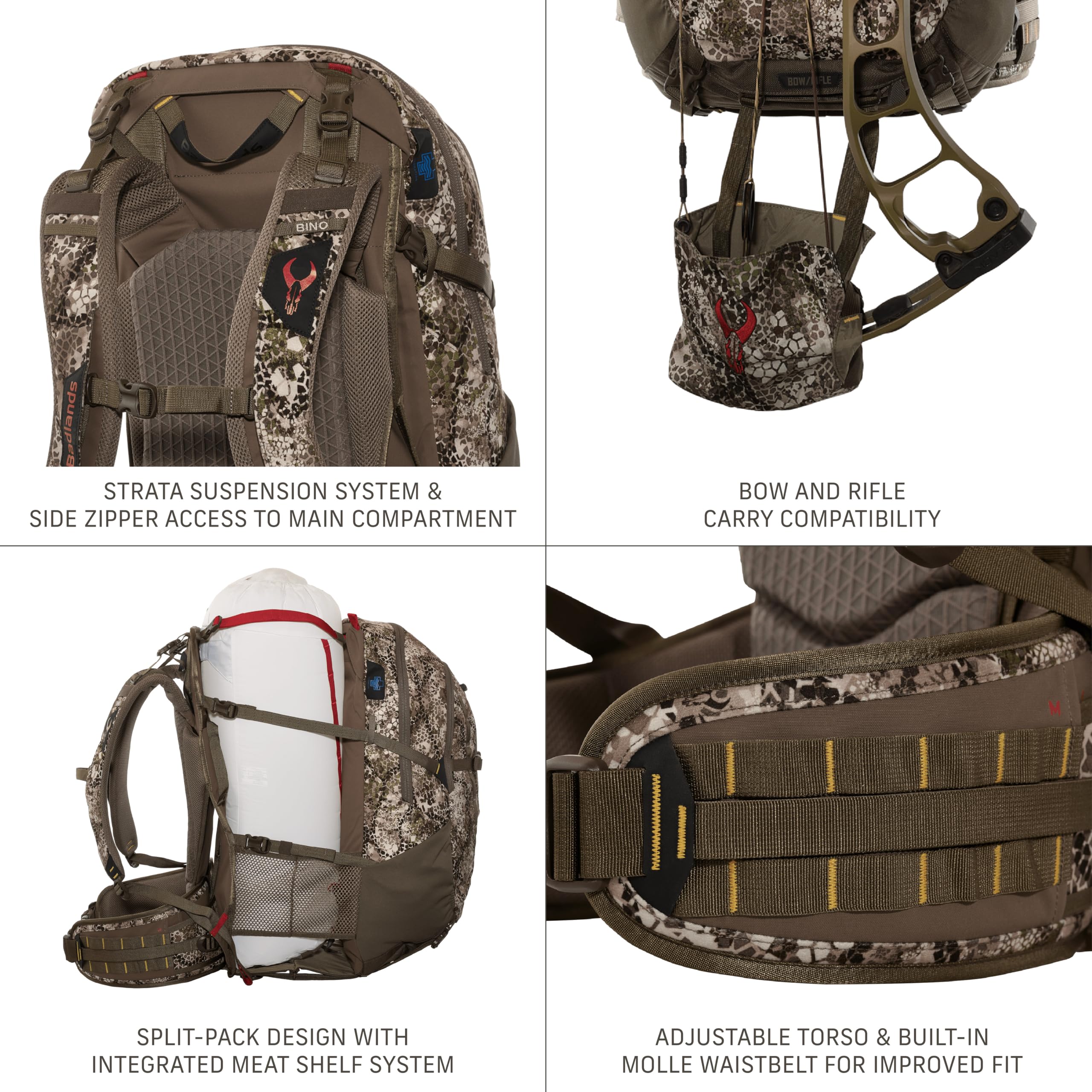 Badlands MRK 2 Pack hydration-ready design supports on-the-go water access.