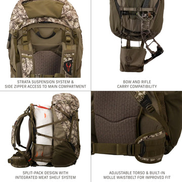 Badlands MRK 4 Pack padded waistbelt reduces strain during heavy-haul journeys