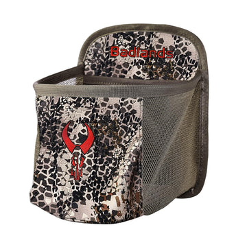 Badlands Treestand Basket quick-access in-use for snacks and calls up high.