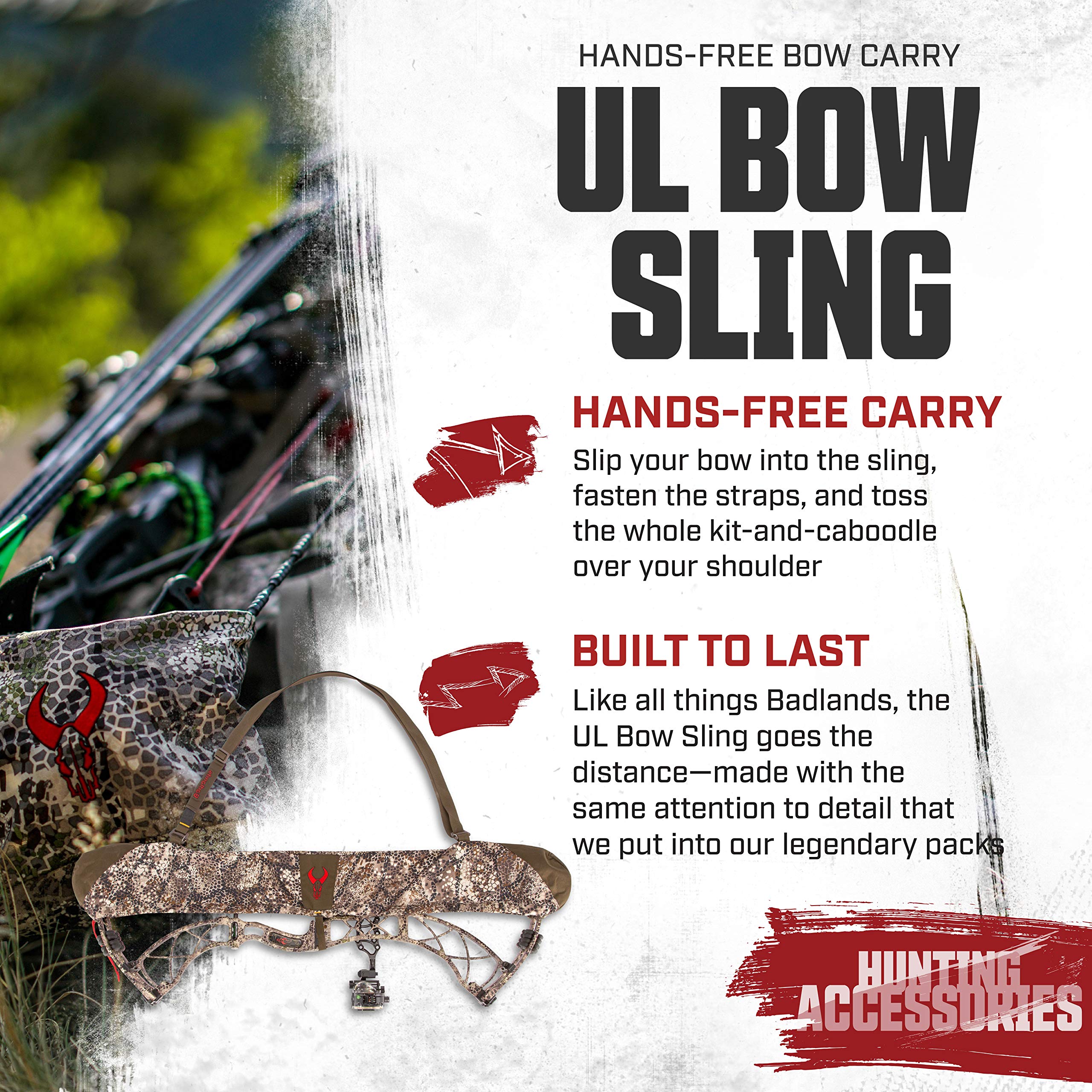 Badlands UL Bow Sling padded cam protectors guard your bow during movement.