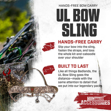 Badlands UL Bow Sling padded cam protectors guard your bow during movement.