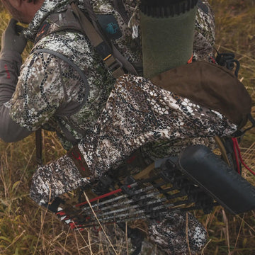 Badlands UL Bow Sling storage bag doubles as easy sight cover.