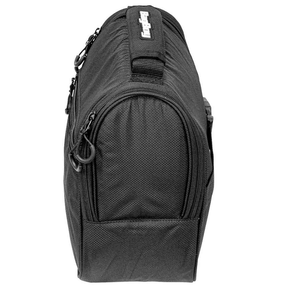 Bag Boy cooler bag secure strap ensures stable transport on uneven surfaces.