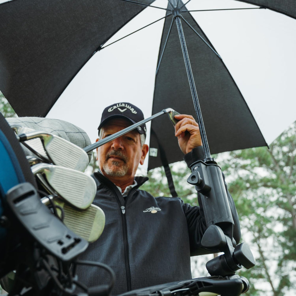 Bag Boy umbrella holder tubing compatibility works with many cart brands.