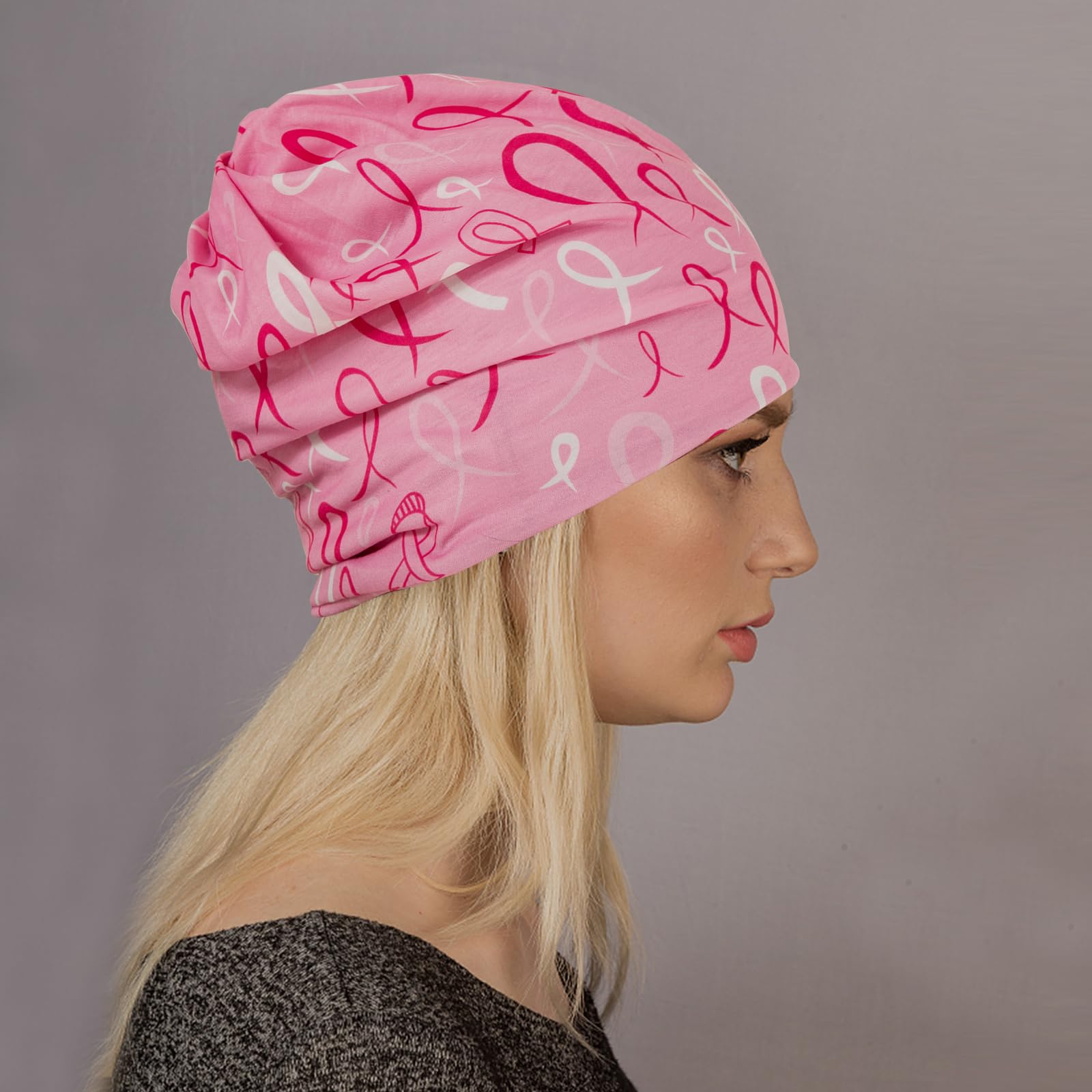 Baggy slouchy pink hat style