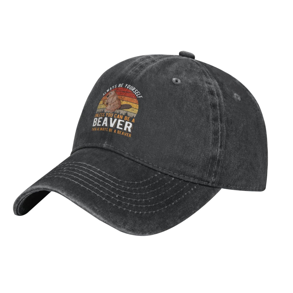 BAGME Funny Beavers hat side view highlighting versatile outdoor use.