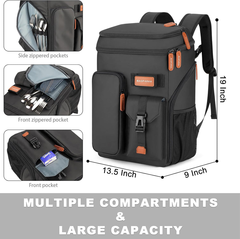 BAGPARKK durable materials image highlighting water resistant nylon and PVC fabric.