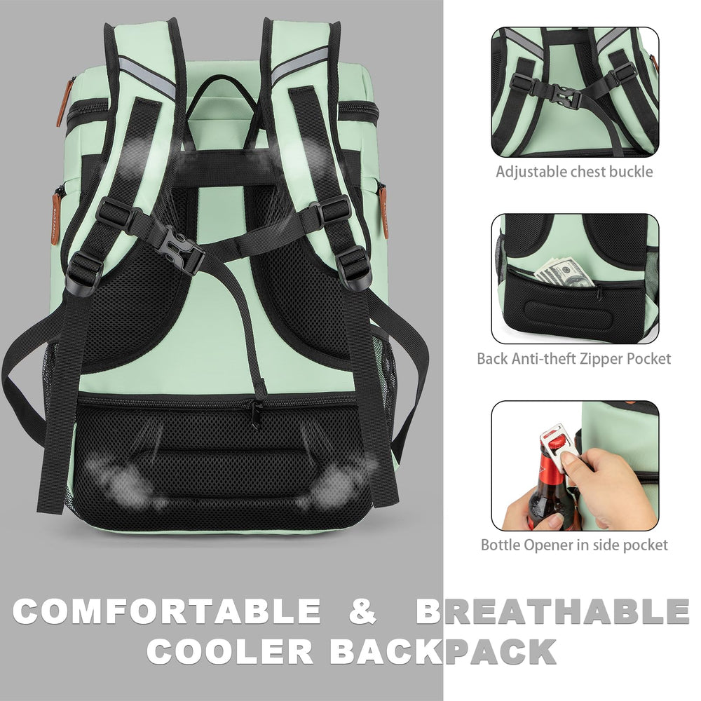 BAGPARKK insulated cooler backpack luggage sleeve for easy travel with luggage
