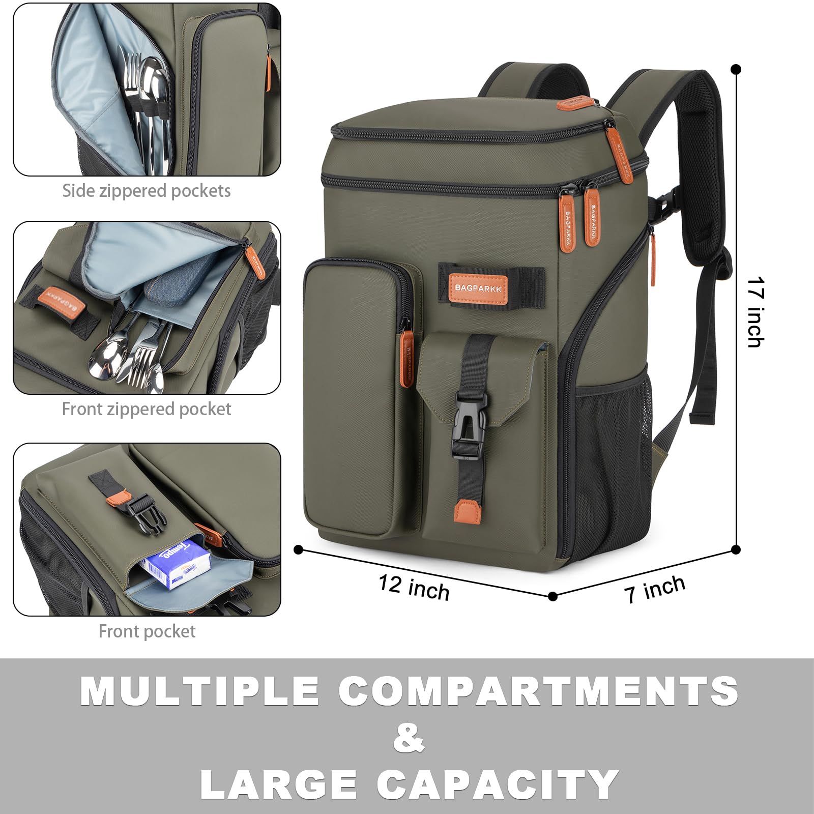 Bagparkk luggage sleeve compatibility allows easy sliding over luggage handles.