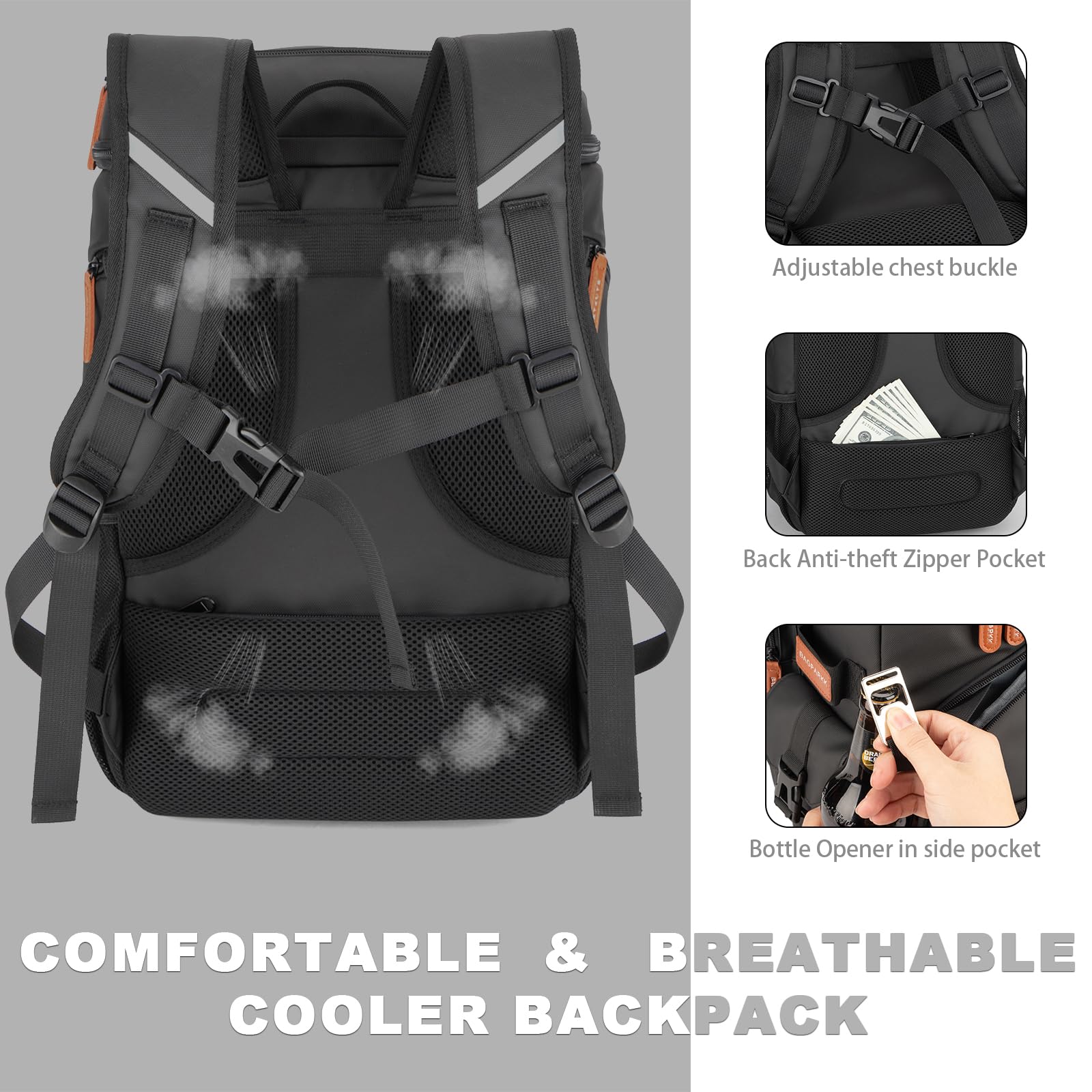 BAGPARKK reflective straps boost visibility during night travel