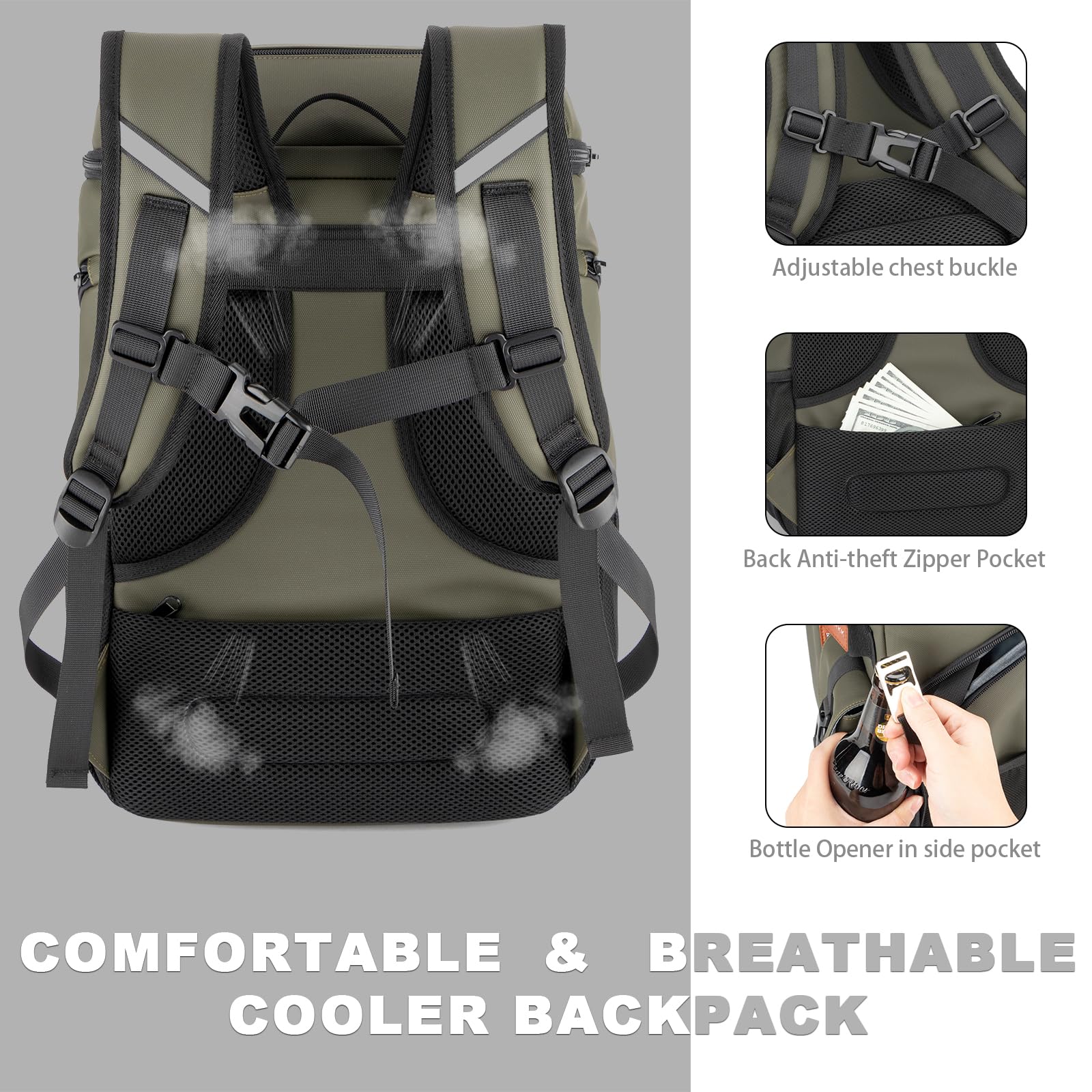 Bagparkk sternum strap provides comfortable, balanced support on hikes and commutes.