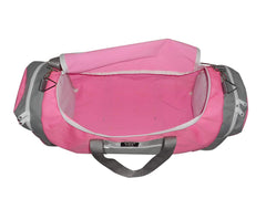 Durable, water-resistant 600 denier polyester fabric on the carry-on bag.