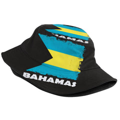 Packable Bahamian sun hat folded for portability