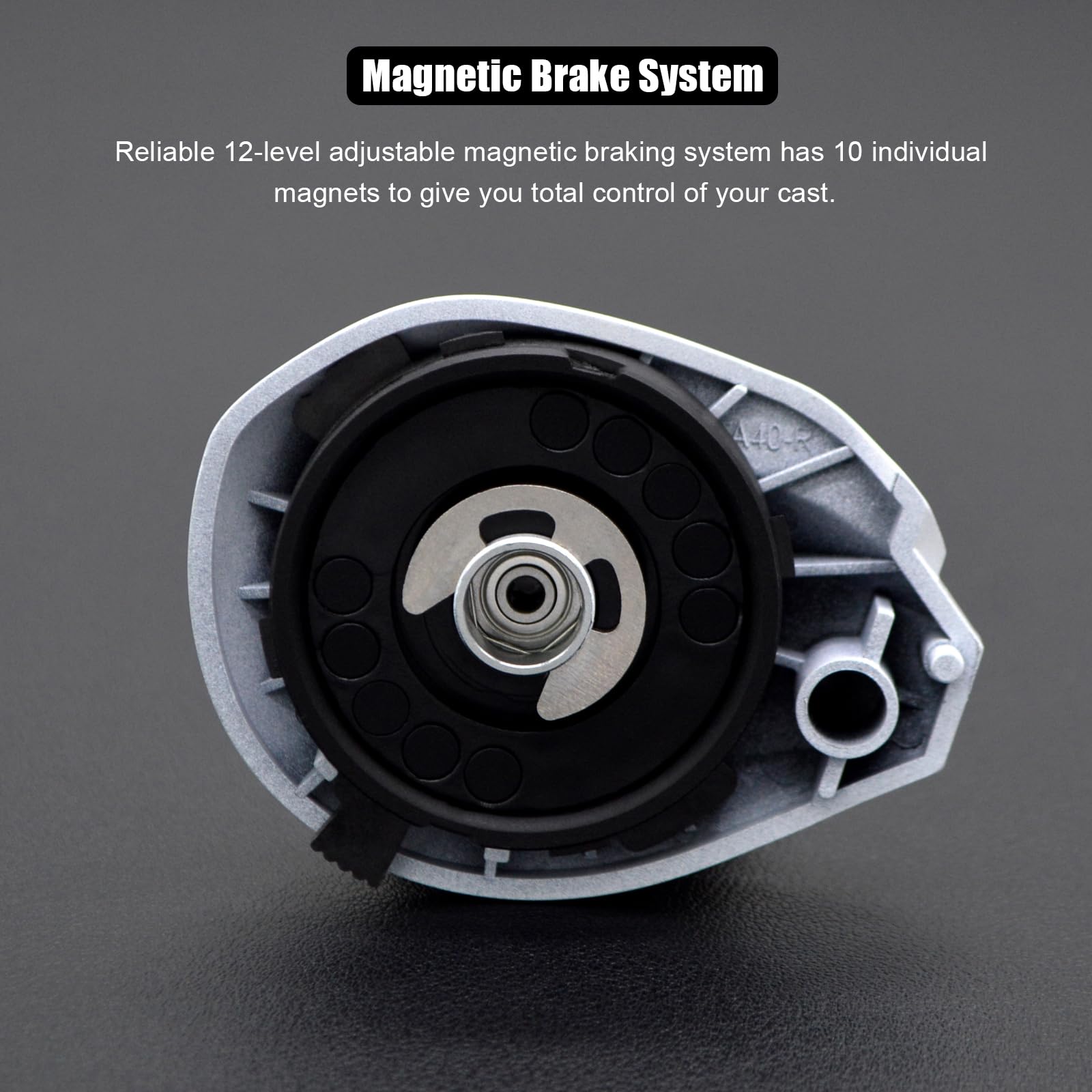 Reel's magnetic braking system exterior
