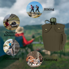 BaHoki Essentials canteen with nested cup ready for hikes.