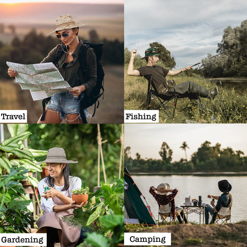 BaHoki Essentials foldable brim enables easy packing after hikes.