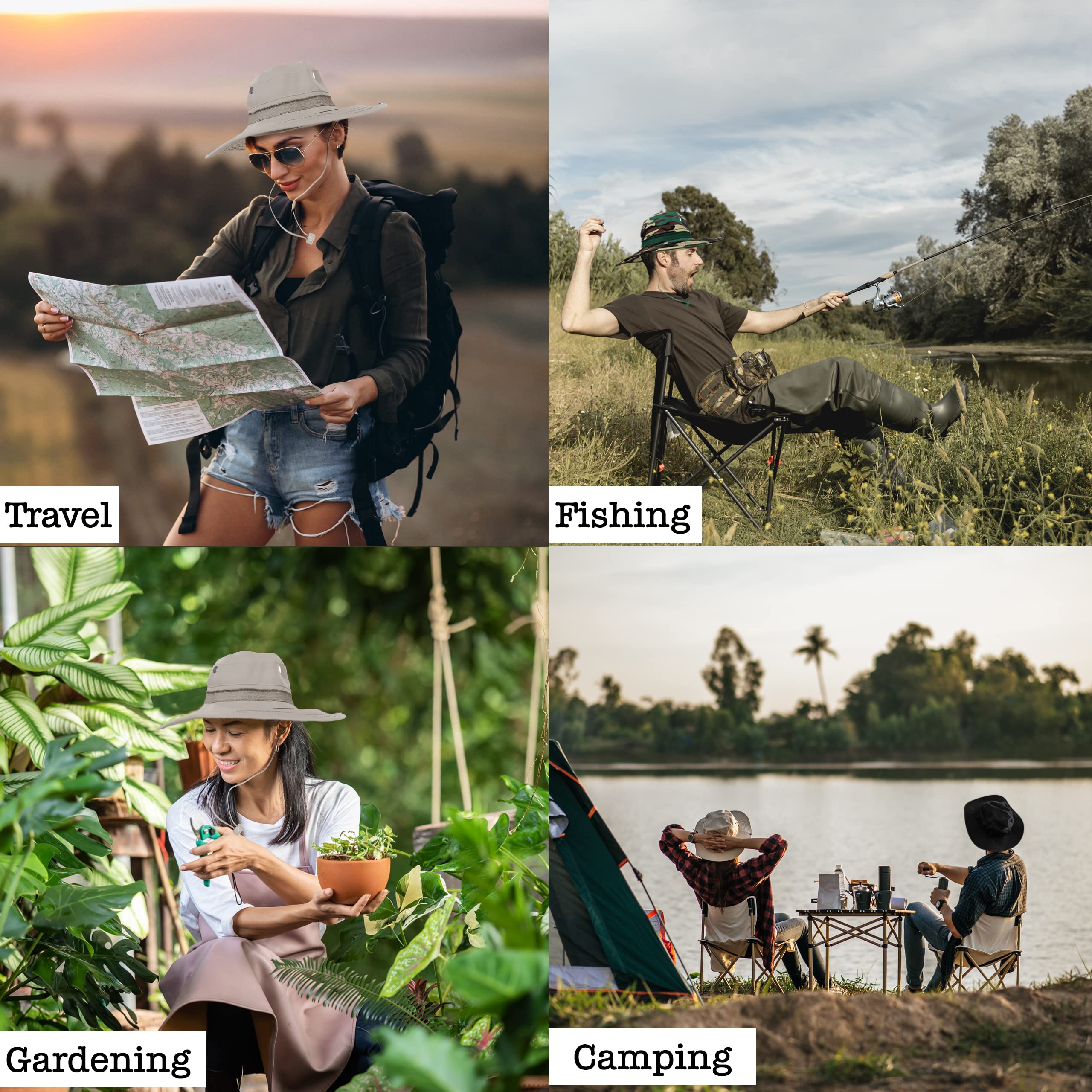 BaHoki Essentials foldable brim for easy packing and quick styling.