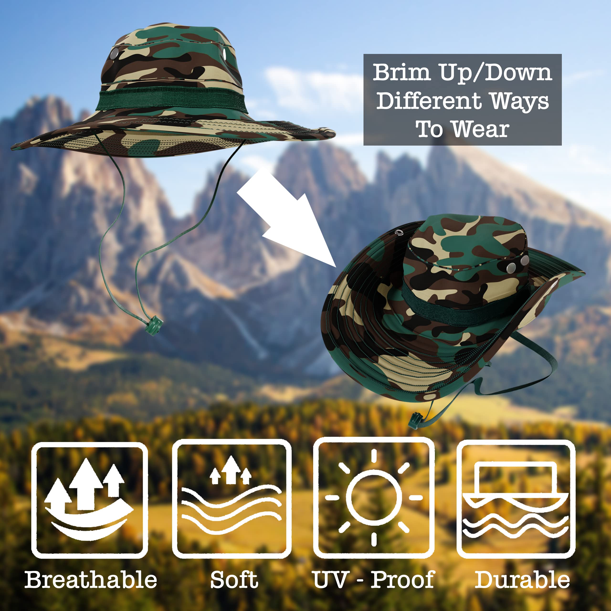 BaHoki Essentials hiking fishing hunting hat blends style with practical sun protection.