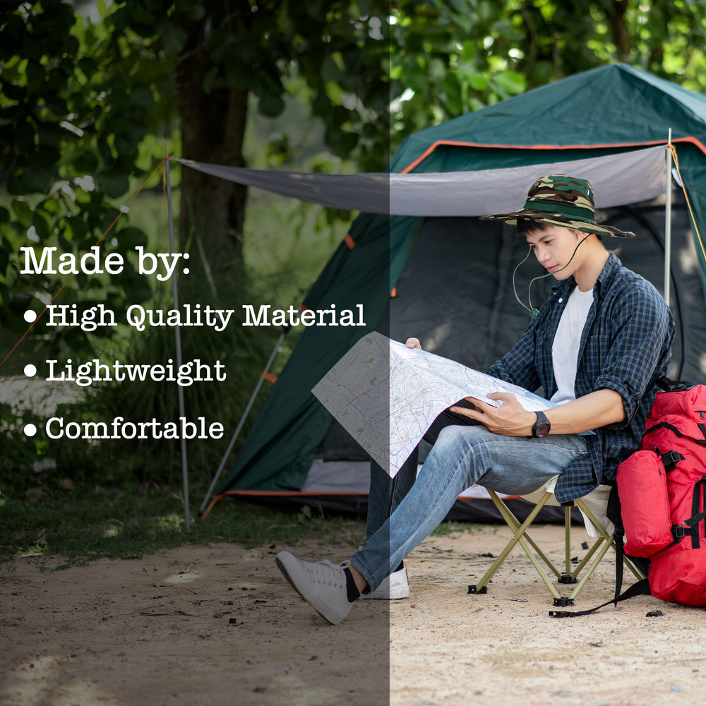 BaHoki Essentials vented cotton bucket hat keeps your head cool in hot weather.
