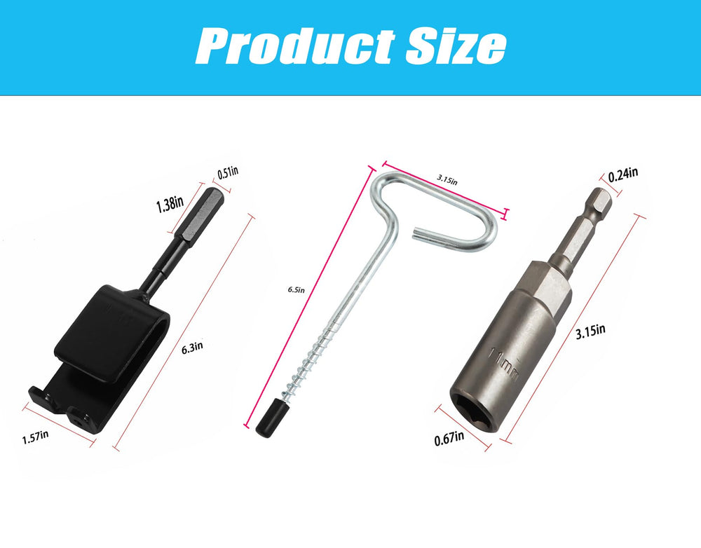 1/2 inch compatible adapter for ice drill