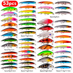 BAIKALBASS assorted minnow lures image highlights realistic color patterns for enticing bites