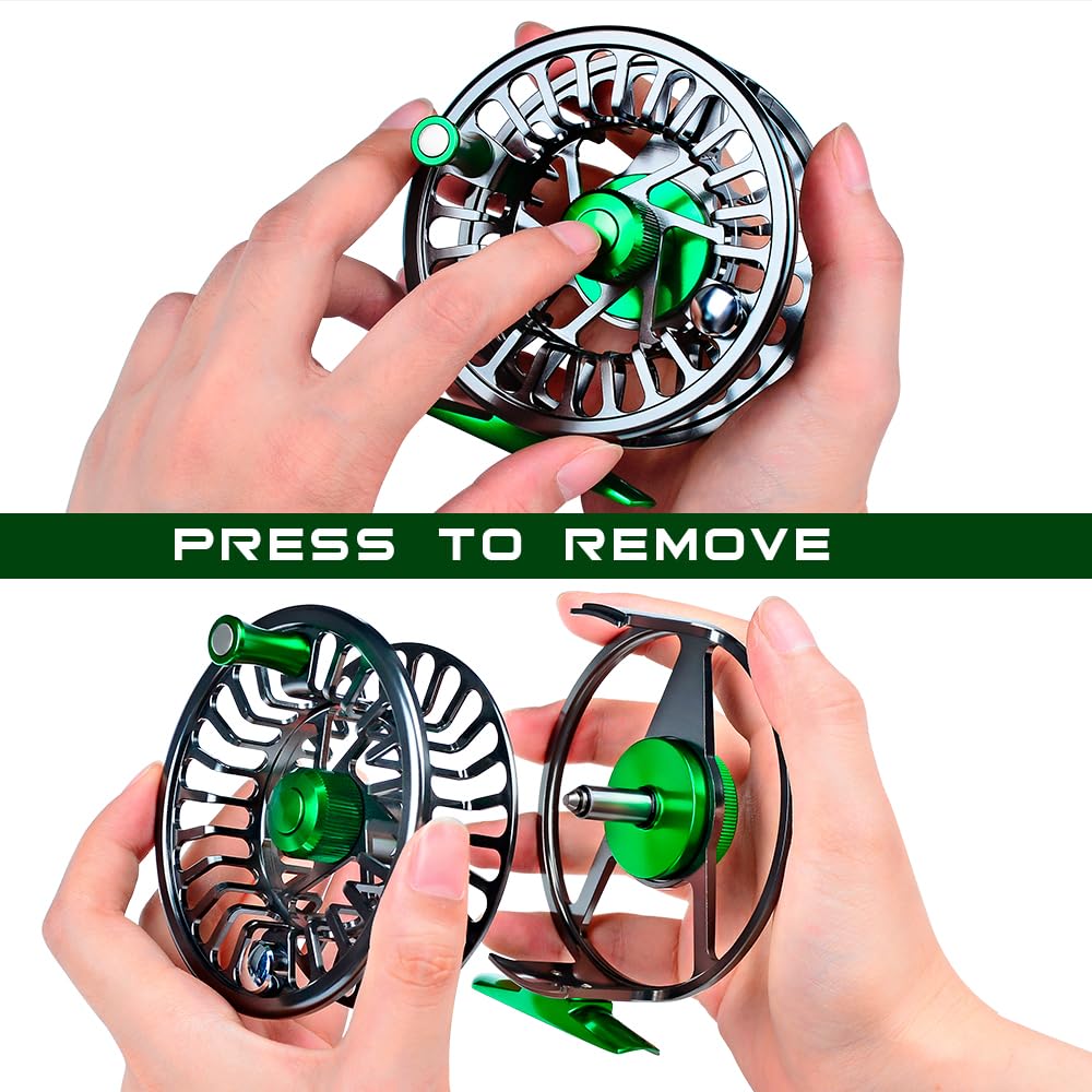 Baikalbass fly reel left-right hand adjustability for flexible setup.