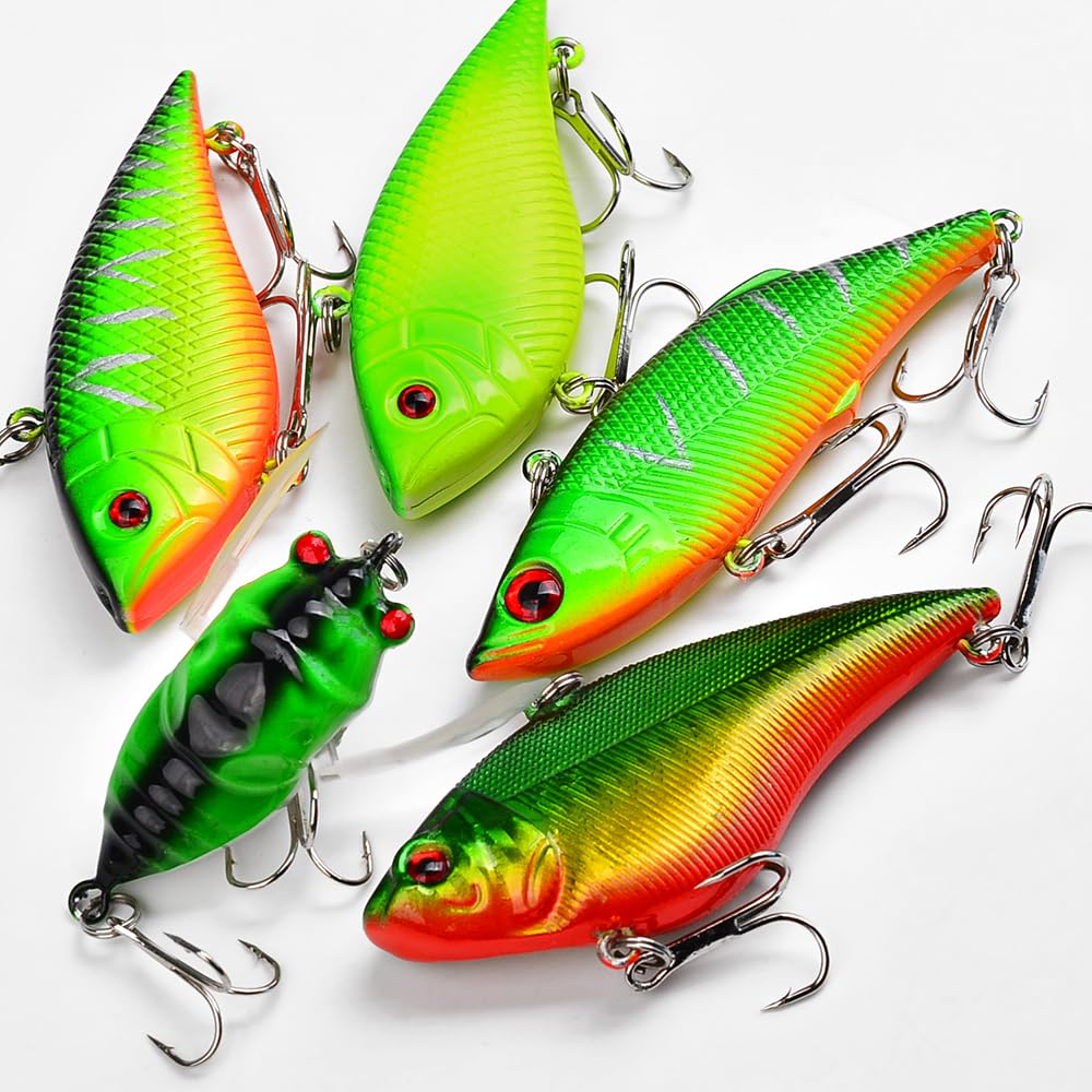 Baikalbass plugs assortment highlighting color patterns for predators