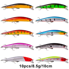 Baikalbass minnow lure closeup shows lifelike pattern for triggering strikes.