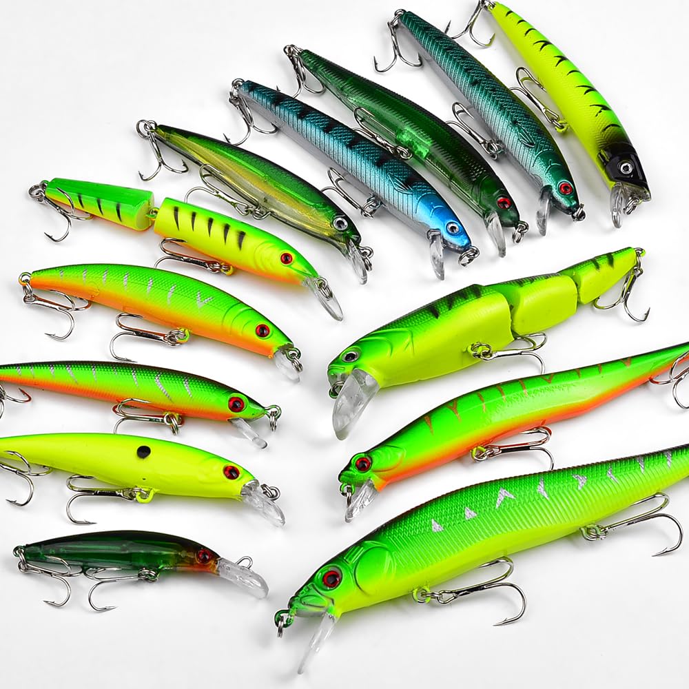 Baikalbass green tackle set in one all in one lure assortment
