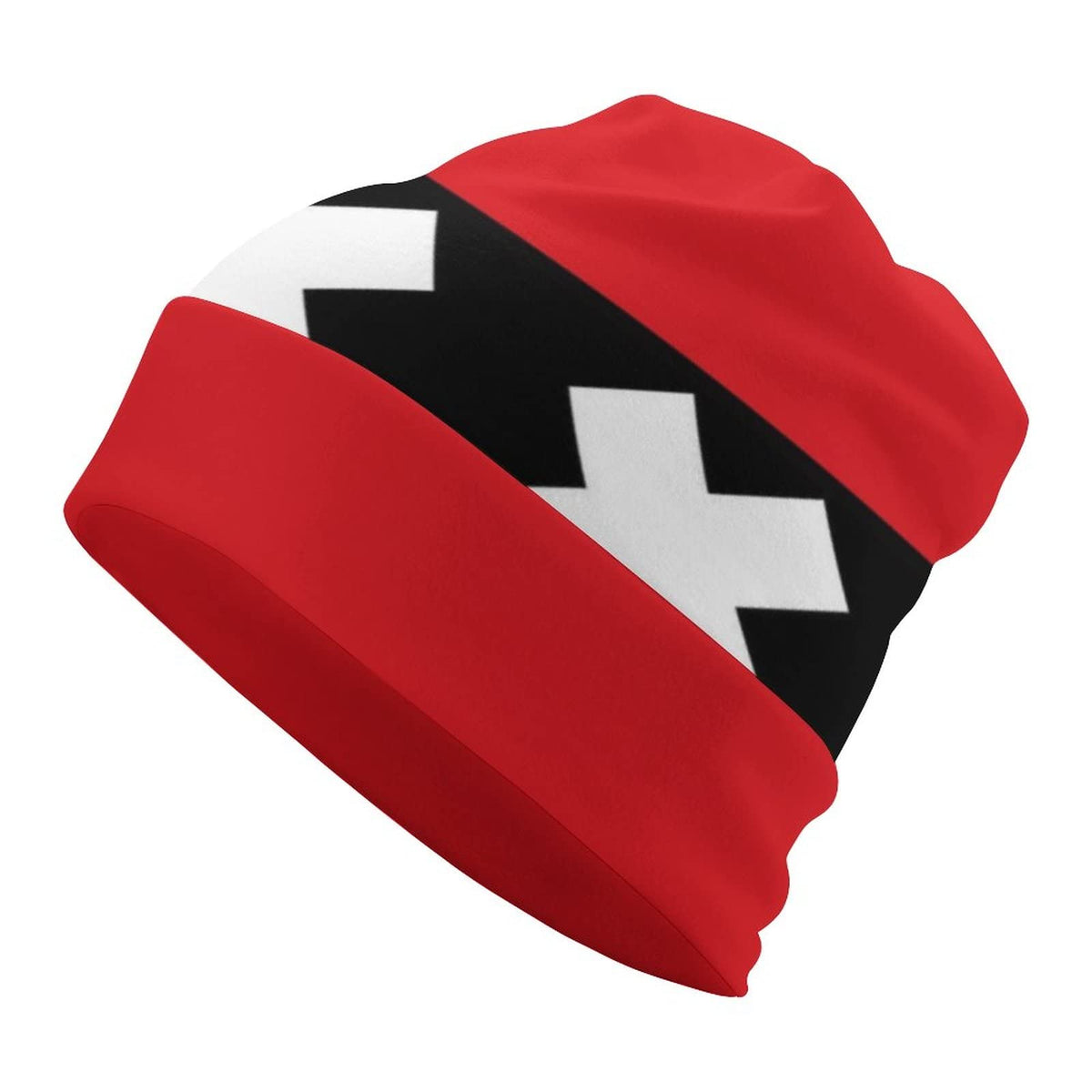 BAIKUTOUAN Amsterdam City Flag skull cap in soft knit for all-season warmth.