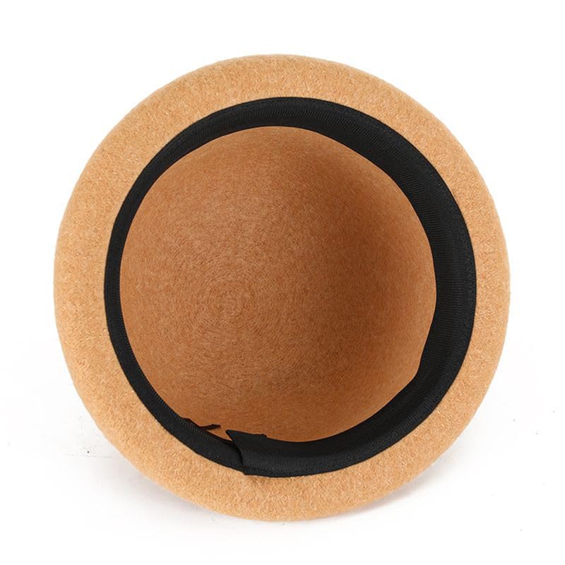 BAIMORE olive solid-color wool hat for chilly days and casual outfits