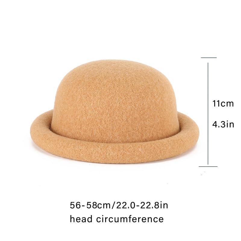 BAIMORE taupe solid-color hat pairs with coats for lasting warmth