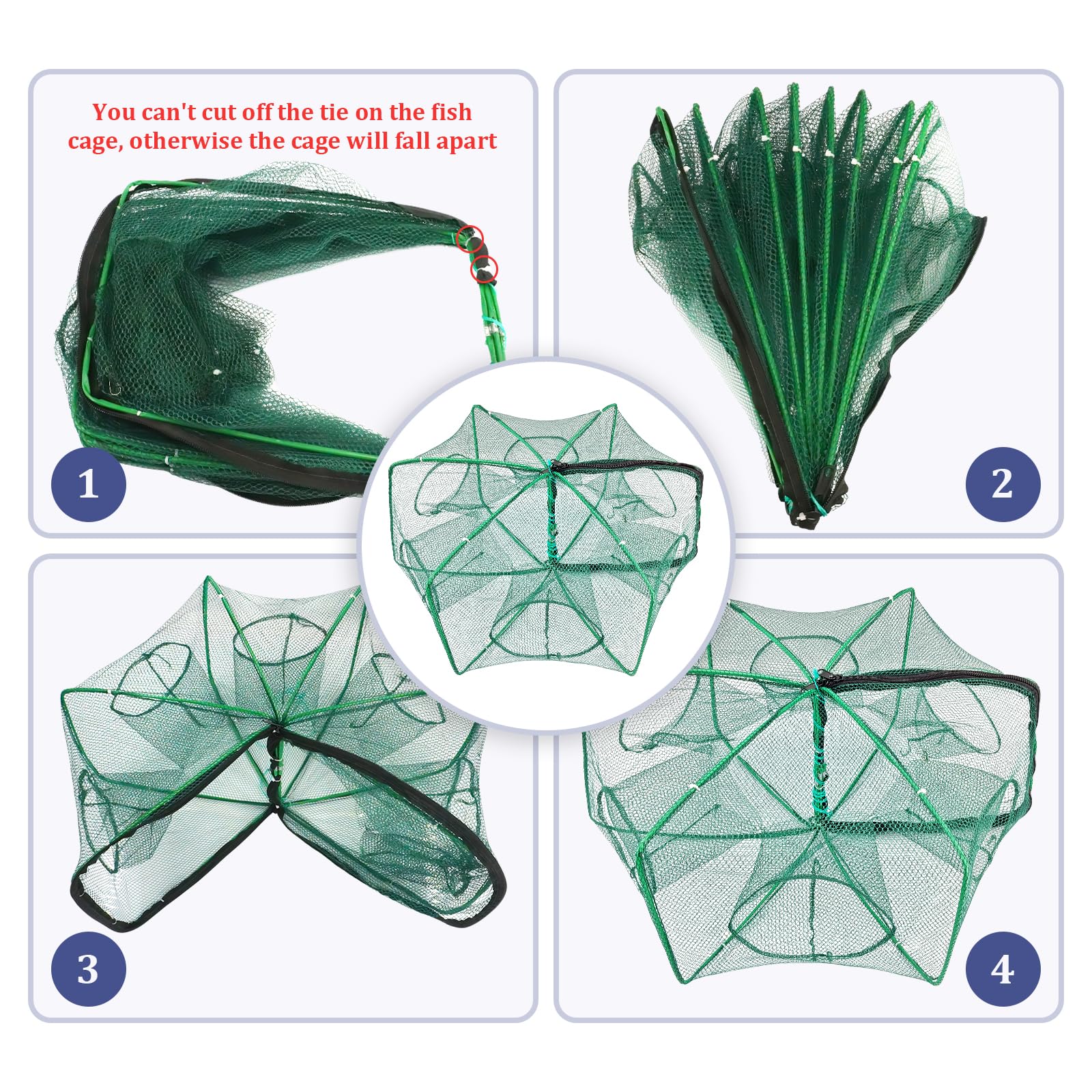 Bait bag or bait box included with the trap