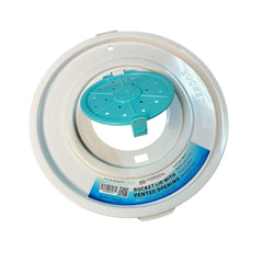 Front view of bait bucket lid fitting 3.5 and 5 gallon buckets