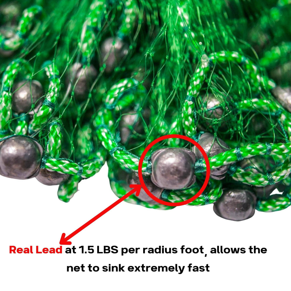 Bait Buster 25 ft poly braided hand line aids quick retrieval.