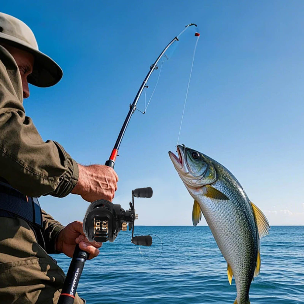 Right-hand Bait Casters Reel displayed as a gift idea for men
