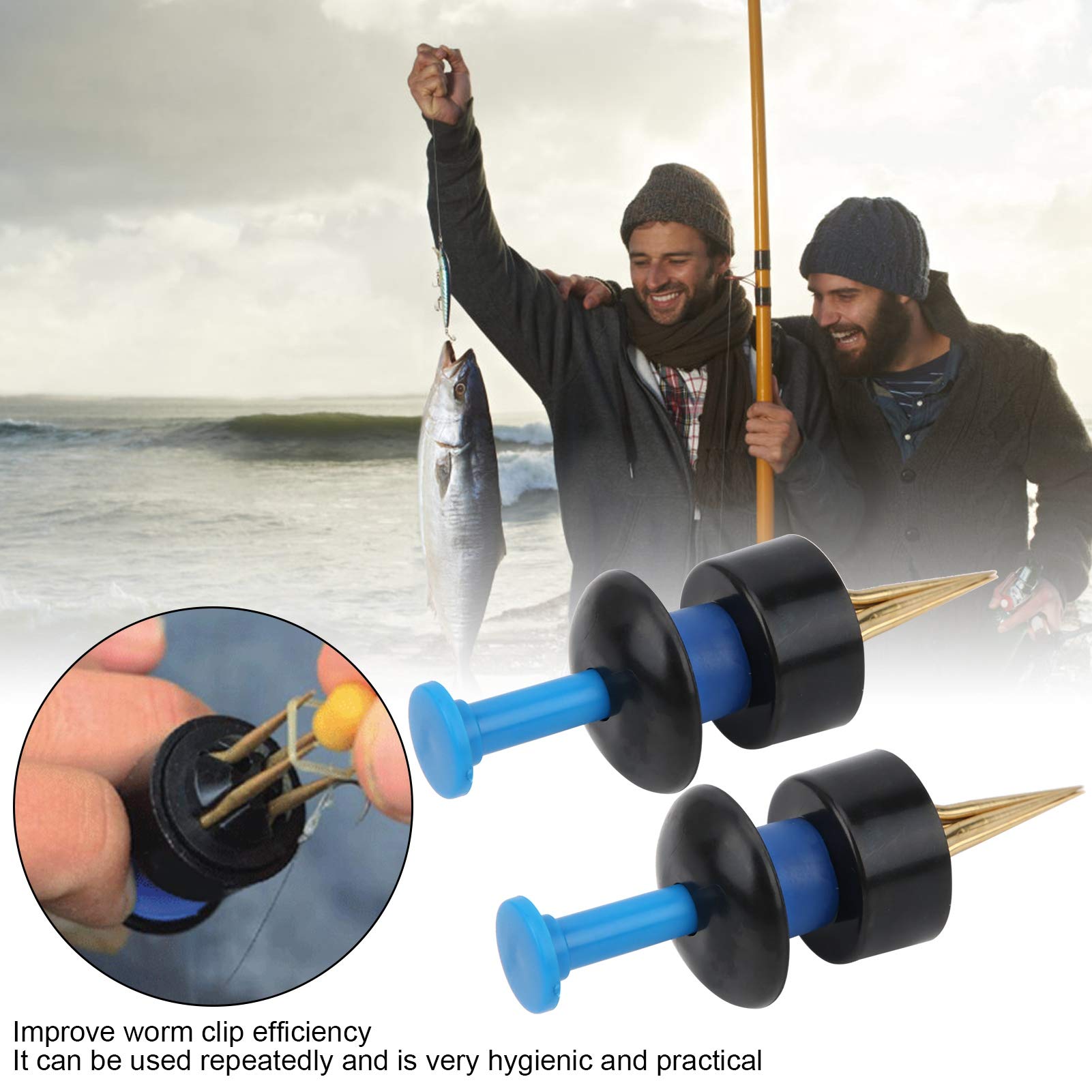 Rust-resistant ABS plastic bait clip