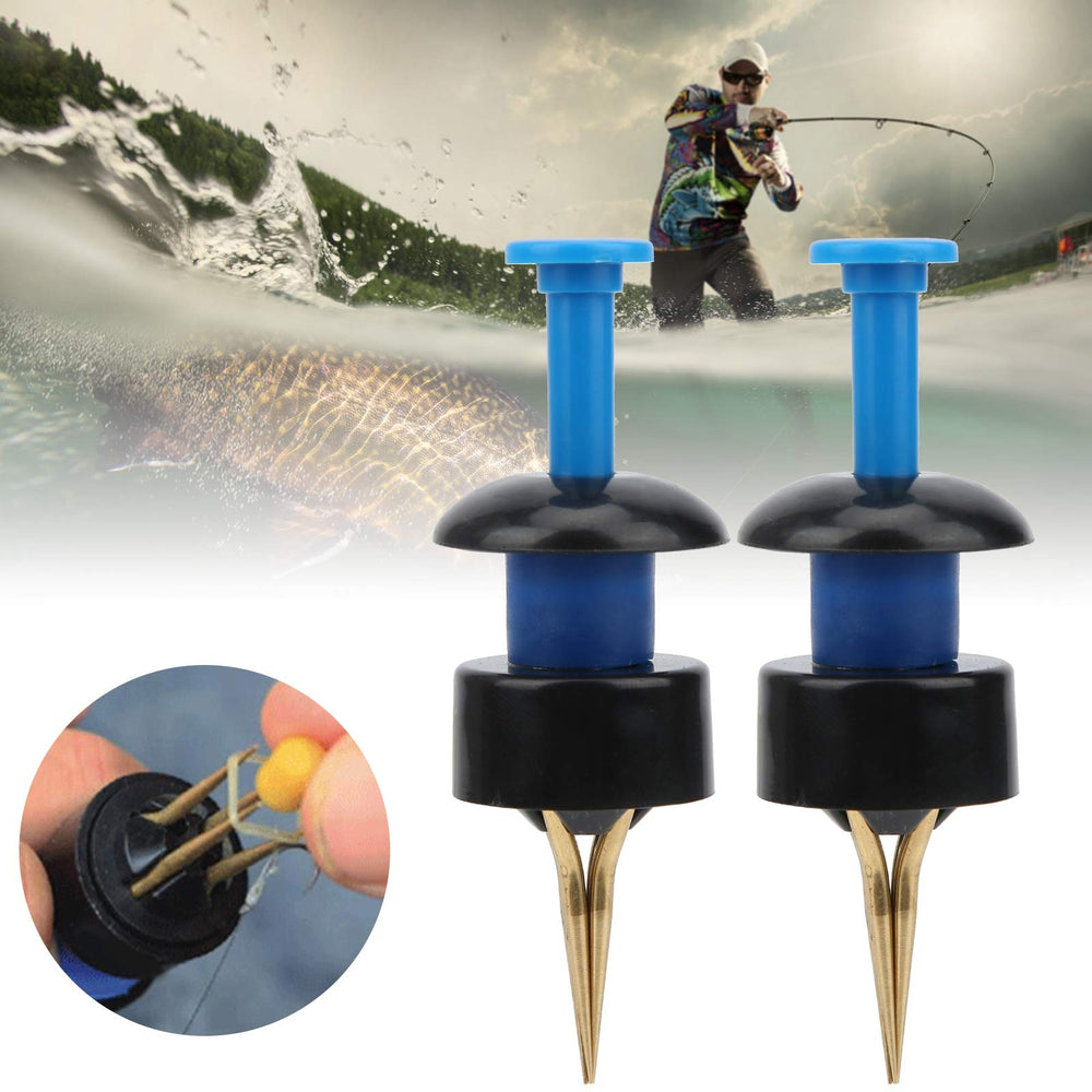 Reusable bait clip with rubber bands