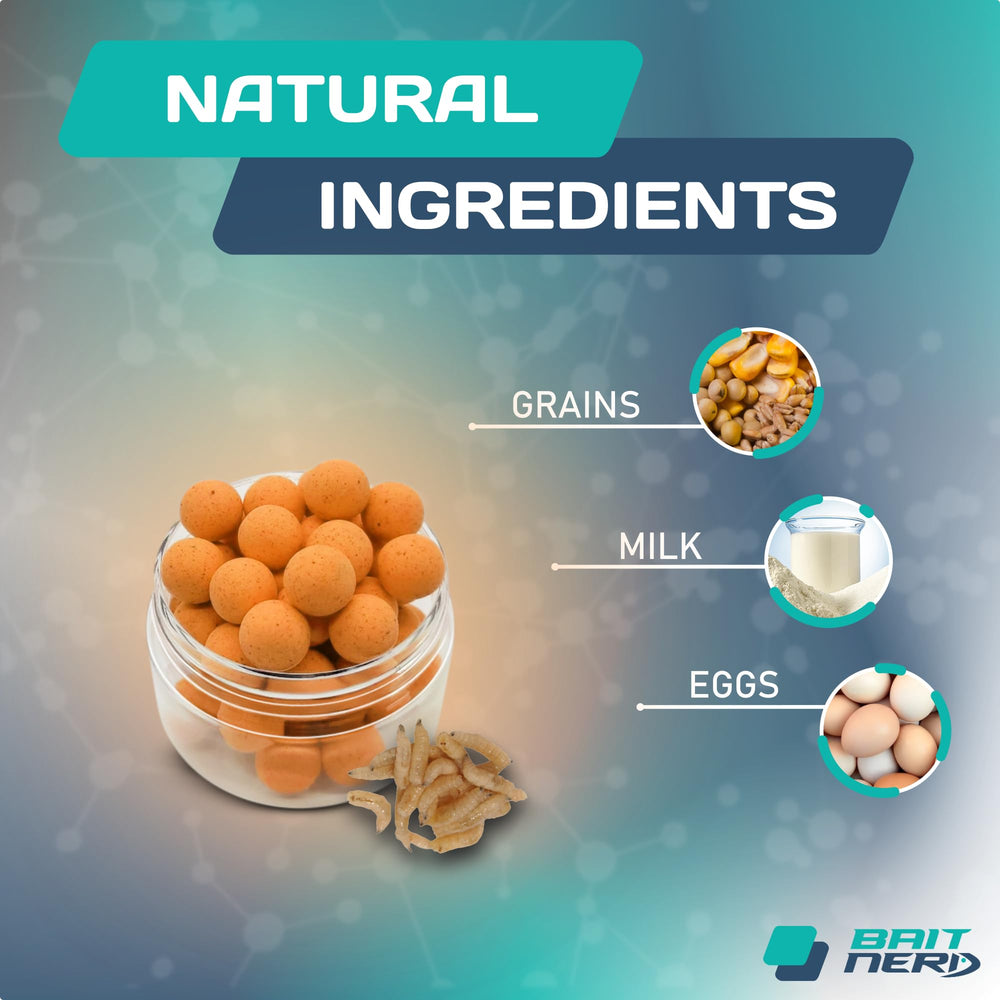 Ingredients close-up showing grains, milk, protein and eggs