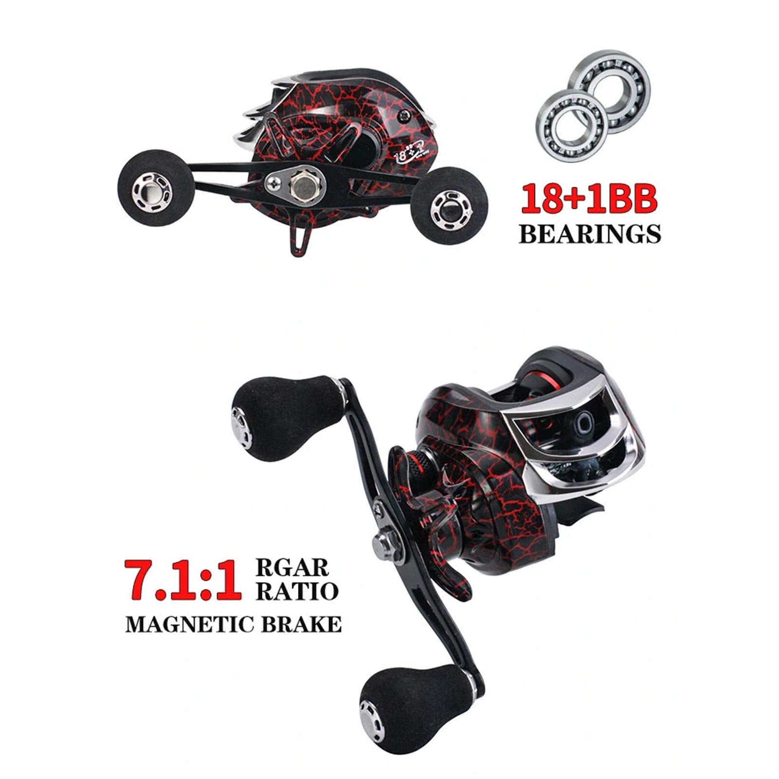 Aluminum-frame baitcaster reel